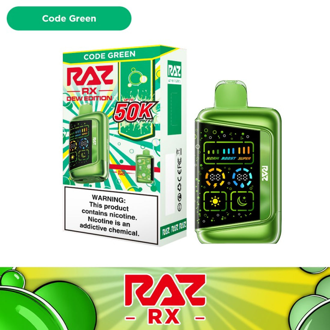 E Raz 50 Tab RAZ RX50K Disposable Vape | 50mg Nicotine