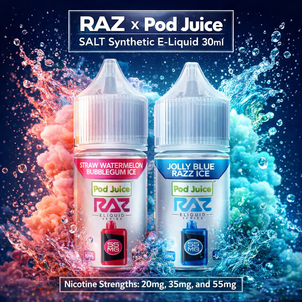 RAZ x Pod Juice SALT Synthetic E-Liquid 30ml - Bangin' Sour Berries / 20mg