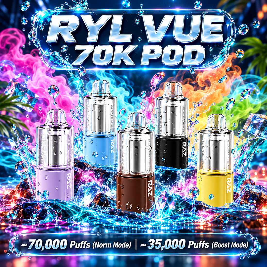 Load image into Gallery viewer, RAZ x RYL VUE 70K POD
