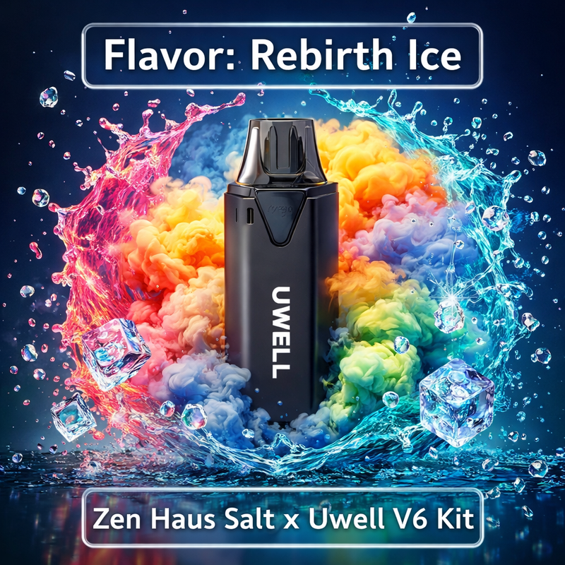 Rebirth Ice - Zen Haus Salt x Uwell V6 Kit