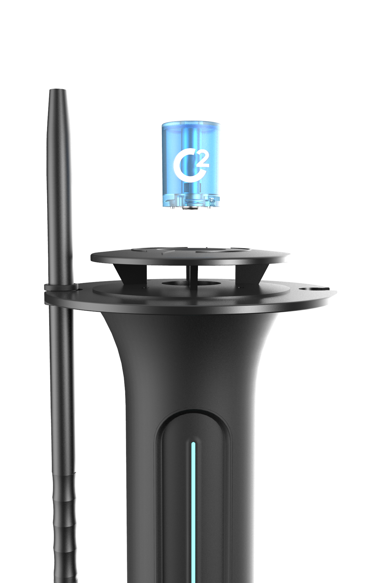 C2 Hookah – Premium Electronic Hookah – Soft Black
