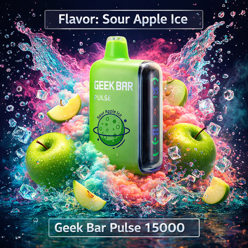 Sour Apple Ice — Geek Bar Pulse 15000