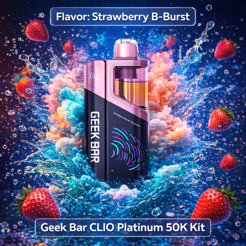 Strawberry B-Burst – Geek Bar CLIO Platinum 50K Kit