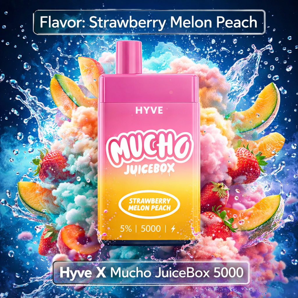 Strawberry Melon Peach - Hyve X Mucho JuiceBox 5000