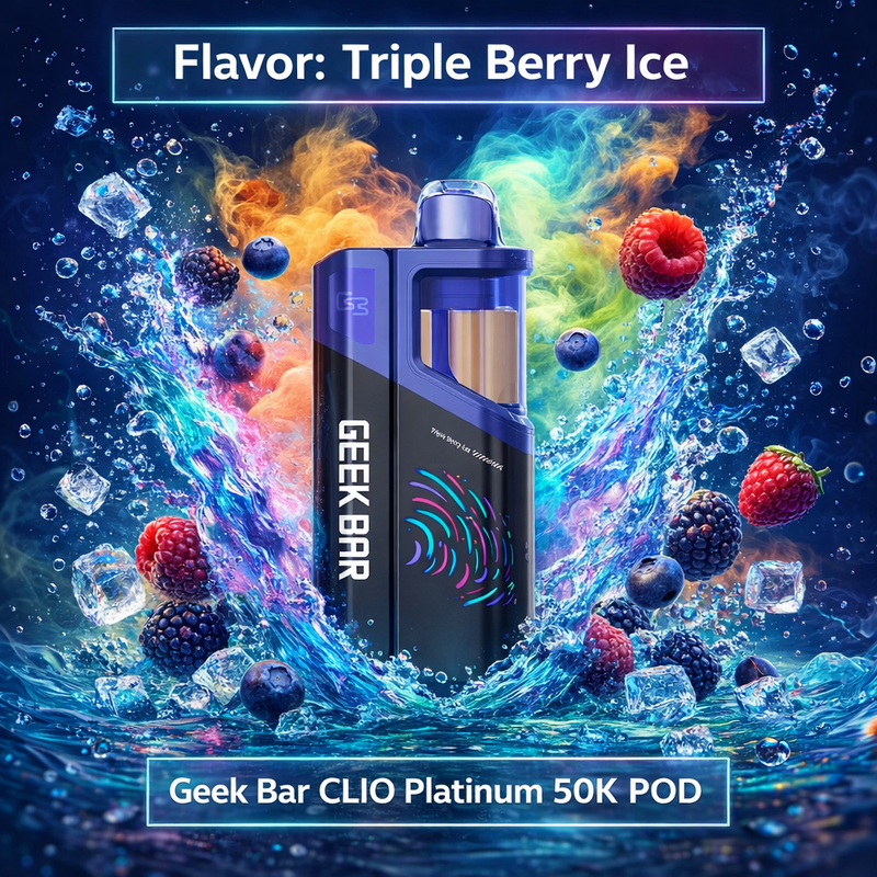 Triple Berry Ice - Geek Bar CLIO Platinum 50K POD