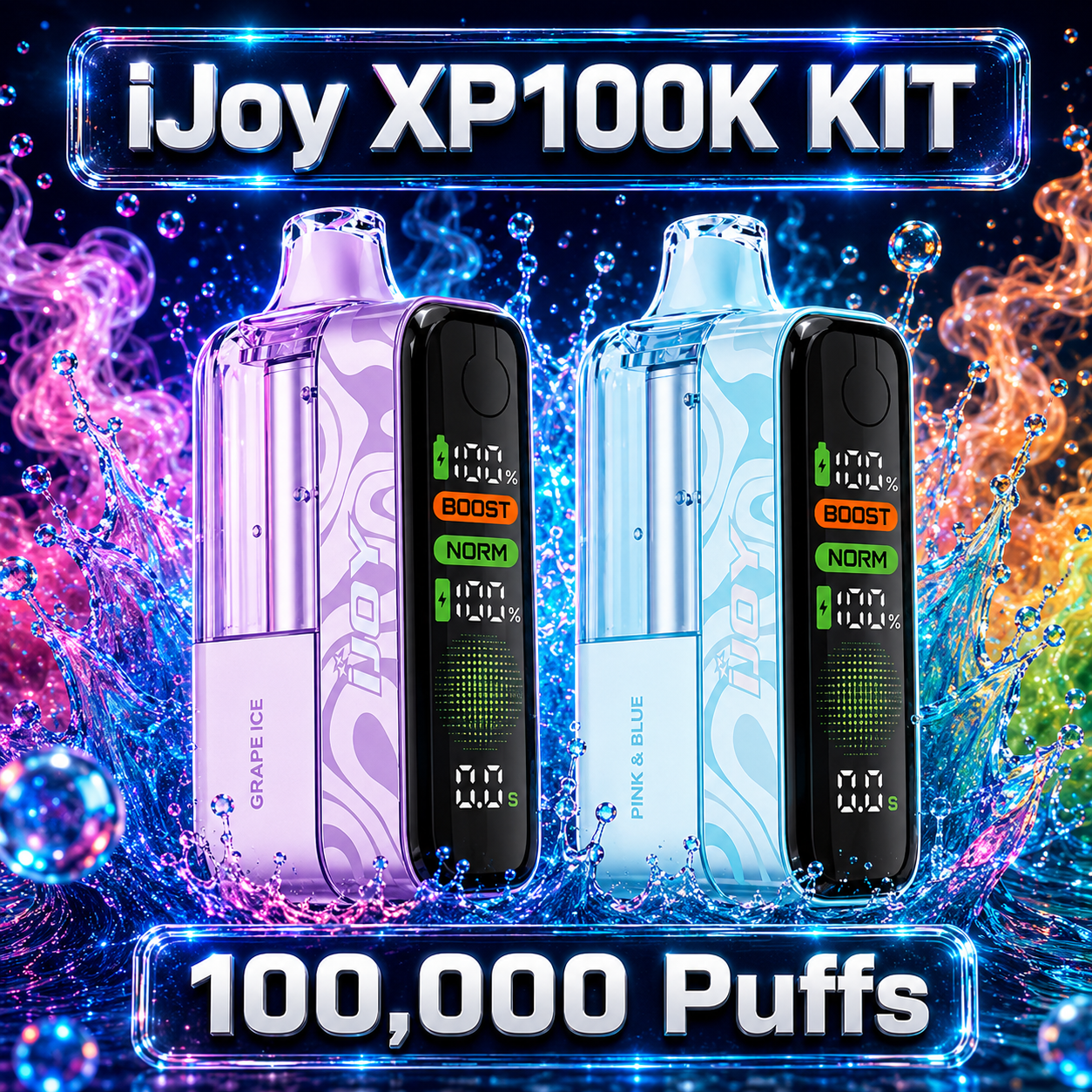 iJoy XP100K Refillable Disposable KIT TEXAS COMPLIANT