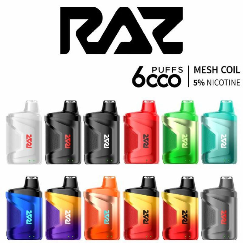 Raz CA6000 Disposable Vape 6000 Puffs | Mesh Coil