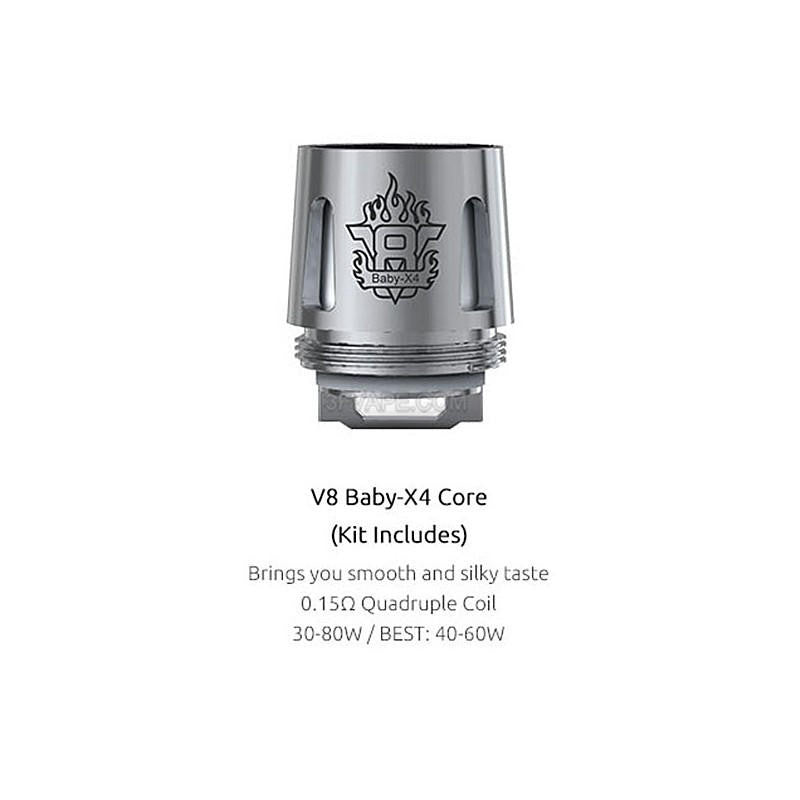 Smoktech TFV8 BABY X4 coils 0.15ohm