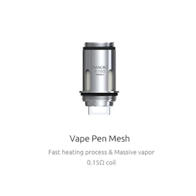Smoktech Vape Pen 22 Mesh Coils (5pk) 0.15ohm