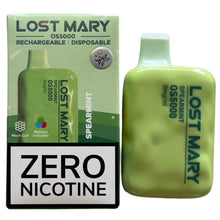 Afbeelding laden in Galerijviewer, Spearmint - Lost Mary OS5000 - Geen nicotine
