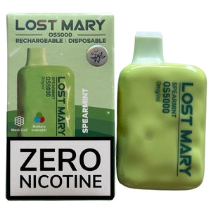 Spearmint - Lost Mary OS5000 - Geen nicotine