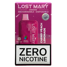 Indlæs billede i gallerifremviser, Cherry Peach Lemonade - Lost Mary OS5000 - Zero Nikotin
