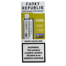 Lataa kuva gallerian katseluohjelmaan, Funky Republic Fi3000 Pineapple Passion Lemon
