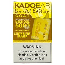 Load image into Gallery viewer, Kado Bar BR5000 Strawberry Banana - G.O.A.T Limited Edition
