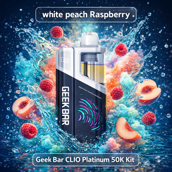 Geek Bar CLIO Platinum 50K Kit - White Peach Raspberry