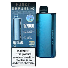 Indlæs billede i gallerifremviser, Funky Republic - Blue Razz Ice - TI7000
