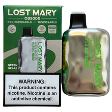Indlæs billede i gallerifremviser, Green Grape Ice - Lost Mary OS5000 - Luster Edition
