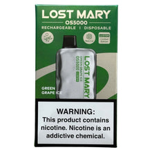 Indlæs billede i gallerifremviser, Green Grape Ice - Lost Mary OS5000 - Luster Edition
