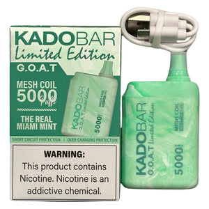Kado Bar BR5000 The Real Miami Mint - Disposable Vape Kado Bar BR5000 The Real Miami Mint - Disposable Vape